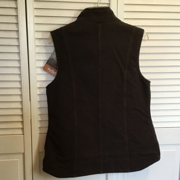 Carhartt for Women’s Mock Neck Jacket Vest, Sandstone, size small - Picture 2 of 8
